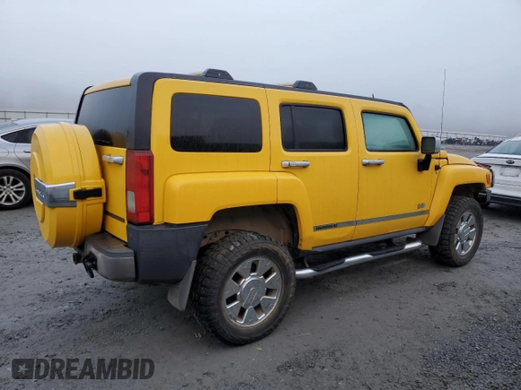 2007 Hummer H3 SUV with VIN 5GTDN13E678101645, listed as a Copart auction lot 85368114 with 209,716 mi miles and Salvage Title. Bid and sale history available at DreamBid. Image 3.