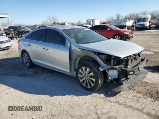 2017 Hyundai Sonata Sport with VIN 5NPE34AF5HH523696, listed as a Copart auction lot 42559145 with 96,839 mi miles and Salvage Title. Bid and sale history available at carsss.com. Image 4.