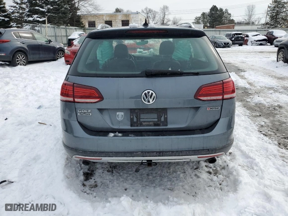 2019 Volkswagen Golf Alltrack S with VIN 3VWH17AU0KM524546, listed as a Copart auction lot 43758195 with 53,362 mi miles and Non Repairable. Bid and sale history available at carsss.com. Image 6.