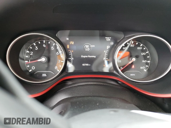 2017 Jeep Compass Trailhawk with VIN 3C4NJDDB2HT646693, listed as a Copart auction lot 58200235 with 62,765 mi miles and Salvage title. Bid and sale history available at DreamBid. Image 9.