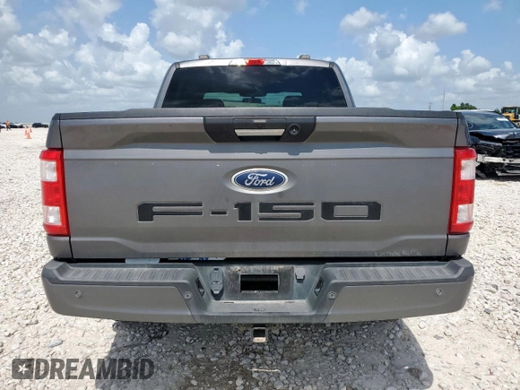 2021 Ford F-150 XL with VIN 1FTFW1E56MKD38046, listed as a Copart auction lot 61674525 with 89,477 mi miles and Salvage title. Bid and sale history available at DreamBid. Image 6.