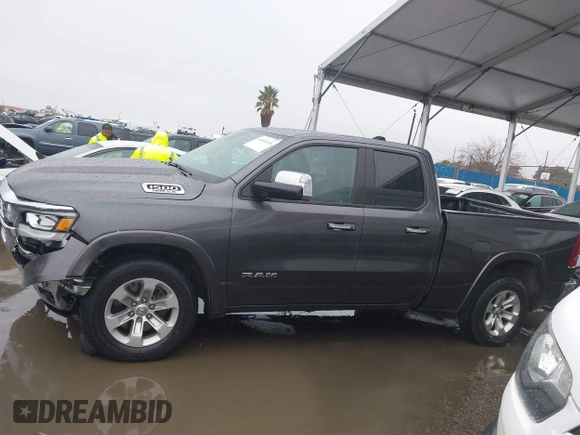 2019 Ram 1500 Laramie with VIN 1C6SRFDTXKN605257, listed as a IAAI auction lot 41562139 with 89,303 mi miles. Bid and sale history available at carsss.com. Image 14.