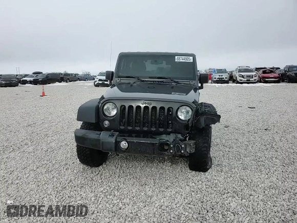 2017 Jeep Wrangler Willys Wheeler with VIN 1C4AJWAG9HL696710, listed as a Copart auction lot 88744905 with 66,800 mi miles and Salvage Title. Bid and sale history available at DreamBid. Image 10.