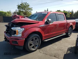 2020 Ford F-150 XL with VIN 1FTEW1C43LKF18444, listed as a Copart auction lot 55771605 with 49,593 mi miles and Salvage title. Bid and sale history available at DreamBid. Image 1.