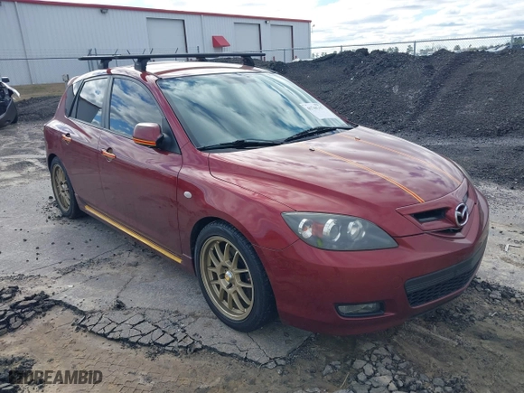 2008 Mazda Mazda3 s Grand Touring with VIN JM1BK344581106824, listed as a IAAI auction lot 41744215 with 229,653 mi miles. Bid and sale history available at carsss.com. Image 1.
