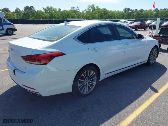 2016 Hyundai Genesis 3.8L with VIN KMHGN4JE2GU128482, listed as a IAAI auction lot 42065181 with 163,925 mi miles. Bid and sale history available at carsss.com. Image 4.