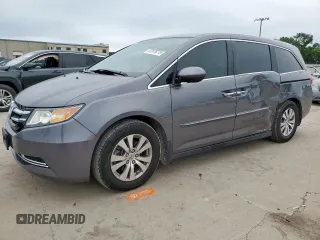 2015 Honda Odyssey EX z VIN 5FNRL5H41FB008203, wystawiony jako Copart lot #57876215 z przebiegiem 107 103 mil mil oraz Szkoda całkowita • Salvage title. Historia ofert i sprzedaży dostępna na DreamBid. Obrazek 1.