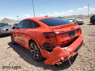 2022 Audi e-tron Sportback S line Premium Plus with VIN WA12AAGE5NB019324, listed as a Copart auction lot 52125064 with 22,670 mi miles. Bid and sale history available at carsss.com. Image 2.