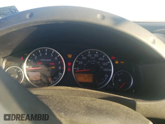 2006 Nissan Frontier LE with VIN 1N6AD07W96C458675, listed as a Copart auction lot 86922704 with 208,357 mi miles and Salvage title. Bid and sale history available at DreamBid. Image 9.