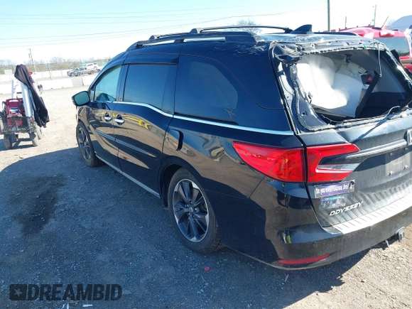 2022 Honda Odyssey Elite z VIN 5FNRL6H99NB066589, wystawiony jako IAAI lot #41868201 z przebiegiem 79 113 mil mil oraz . Historia ofert i sprzedaży dostępna na DreamBid. Obrazek 3.