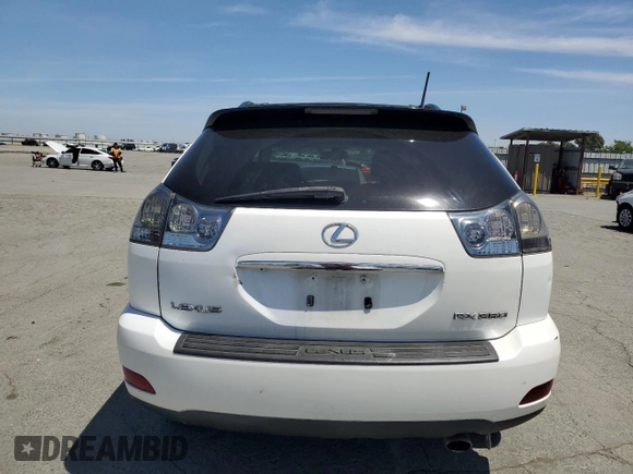 2008 Lexus RX 350 with VIN 2T2HK31U58C060532, listed as a Copart auction lot 57001025 with 246,293 mi miles and Clean Title. Bid and sale history available at DreamBid. Image 6.