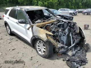 2020 Ford Explorer with VIN 1FMSK8BBXLGC10189, listed as a Copart auction lot 58836304 with Not Provided miles and Salvage Title. Bid and sale history available at carsss.com. Image 4.