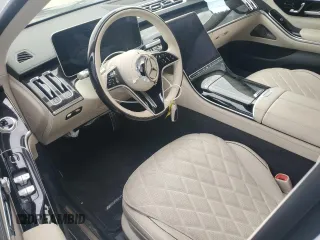 2023 Mercedes-Benz S-Class S 580 with VIN W1K6G7GB8PA201712, listed as a Copart auction lot 88288945 with 0 mi miles and Salvage Title. Bid and sale history available at carsss.com. Image 8.