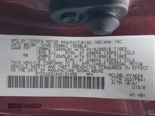 2004 Toyota Sienna CE with VIN 5TDZA23C44S191480, listed as a IAAI auction lot 39133658 with 145,012 mi miles. Bid and sale history available at carsss.com. Image 9.