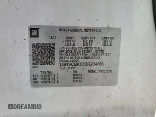 2018 Chevrolet Tahoe LT с VIN 1GNSCBKC7JR204706, выставлен на аукционе Copart как лот 62187745 с пробегом 186 885 миль миль и Чистый • Clean title. История ставок и продаж доступна на DreamBid. Изображение 13.