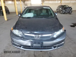 2012 Honda Civic EX with VIN 2HGFB2F83CH545950, listed as a Copart auction lot 52425815 with 91,623 mi miles and Salvage Title. Bid and sale history available at DreamBid. Image 5.