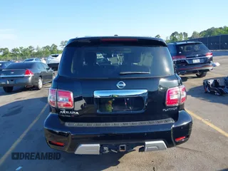 2017 Nissan Armada Platinum with VIN JN8AY2NEXH9705168, listed as a IAAI auction lot 42050793 with 124,907 mi miles. Bid and sale history available at carsss.com. Image 16.