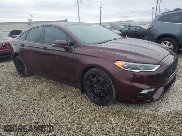 2017 Ford Fusion Sport with VIN 3FA6P0VPXHR298828, listed as a Copart auction lot 48044775 with 69,138 mi miles and Salvage Title. Bid and sale history available at carsss.com. Image 4.