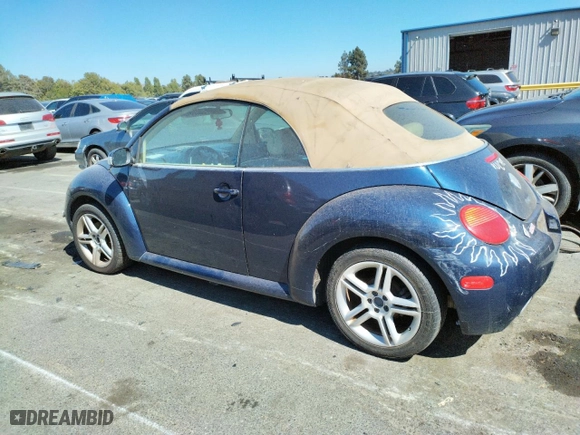2004 Volkswagen New Beetle Convertible GLS Turbo with VIN 3VWCD31Y14M325795, listed as a Copart auction lot 66508994 with 0 mi miles and Salvage Title. Bid and sale history available at carsss.com. Image 2.