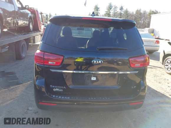 2020 Kia Sedona EX with VIN KNDMB5C17L6587425, listed as a IAAI auction lot 40998825 with 57,503 mi miles. Bid and sale history available at carsss.com. Image 17.