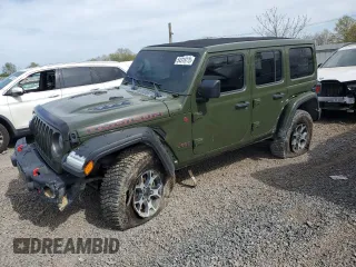 2021 Jeep Wrangler Unlimited Rubicon with VIN 1C4JJXFM3MW555919, listed as a Copart auction lot 54319775 with 51,188 mi miles and Salvage Title. Bid and sale history available at carsss.com. Image 1.