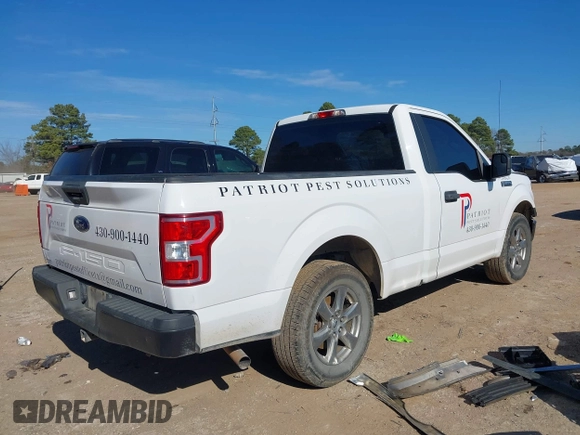 2018 Ford F-150 XL with VIN 1FTMF1CB6JKE60661, listed as a IAAI auction lot 41276885 with 142,090 mi miles. Bid and sale history available at carsss.com. Image 4.