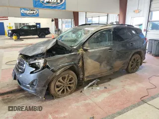 2021 GMC Terrain SLT with VIN 3GKALVEV3ML353665, listed as a Copart auction lot 55581865 with 85,903 mi miles and Salvage title. Bid and sale history available at DreamBid. Image 1.