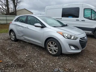 2013 Hyundai Elantra GT with VIN KMHD35LEXDU061377, listed as a Copart auction lot 79476674 with 123,503 mi miles and Salvage Title. Bid and sale history available at carsss.com. Image 4.