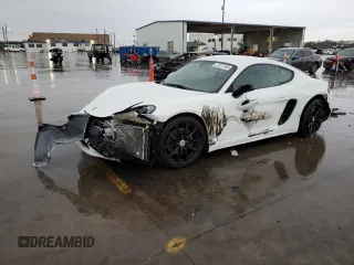 2019 Porsche 718 Cayman with VIN WP0AA2A85KS260094, listed as a Copart auction lot 37977493 with 22,805 mi miles and . Bid and sale history available at DreamBid. Image 1.