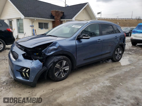 2020 Kia Niro EX Premium with VIN KNDCE3LC1L5433825, listed as a Copart auction lot 46509655 with 54,801 mi miles and Salvage Title. Bid and sale history available at carsss.com. Image 1.