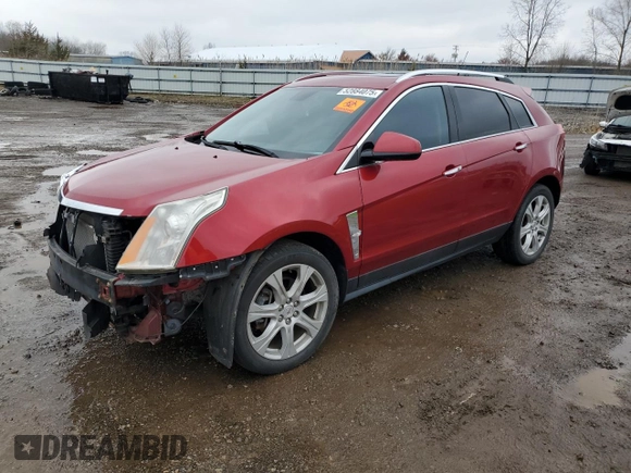 2011 Cadillac SRX Premium Collection with VIN 3GYFNFEY9BS633051, listed as a Copart auction lot 52884075 with 97,997 mi miles and Salvage Title. Bid and sale history available at carsss.com. Image 1.