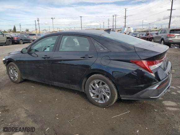 2024 Hyundai Elantra Hybrid Blue with VIN KMHLM4DJ7RU096240, listed as a Copart auction lot 41860415 with 30,631 mi miles and Salvage Title. Bid and sale history available at carsss.com. Image 2.