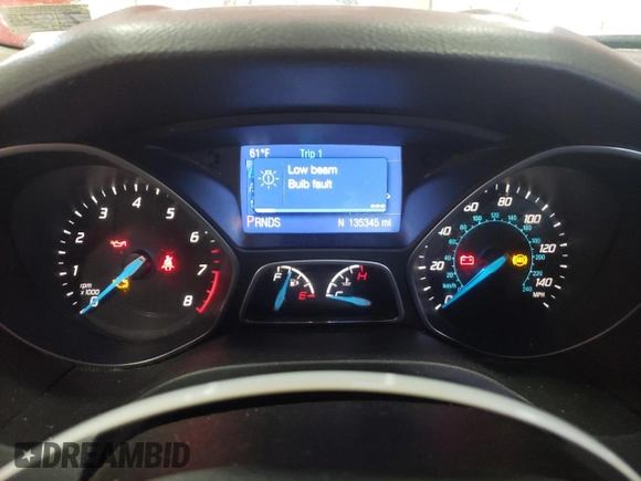 2014 Ford Focus SE with VIN 1FADP3K25EL333416, listed as a Copart auction lot 43550925 with 135,345 mi miles and Salvage Title. Bid and sale history available at carsss.com. Image 9.