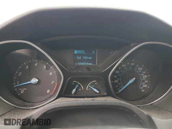 2012 Ford Focus SE with VIN 1FAHP3F2XCL128313, listed as a Copart auction lot 56108445 with 154,511 mi miles and Salvage title. Bid and sale history available at DreamBid. Image 9.