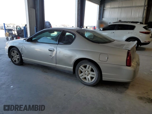 2006 Chevrolet Monte Carlo LT 3.9L z VIN 2G1WK151569330350, wystawiony jako Copart lot #54158595 z przebiegiem Nie podano mil oraz Szkoda całkowita • Salvage title. Historia ofert i sprzedaży dostępna na DreamBid. Obrazek 2.