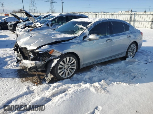2014 Acura RLX Advance with VIN JH4KC1F98EC003695, listed as a Copart auction lot 41734995 with 271,032 mi miles and Salvage title. Bid and sale history available at DreamBid. Image 1.