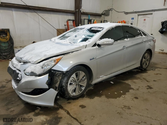 2014 Hyundai Sonata Hybrid Limited with VIN KMHEC4A49EA112363, listed as a Copart auction lot 42049075 with 193,536 mi miles and Salvage Title. Bid and sale history available at carsss.com. Image 1.