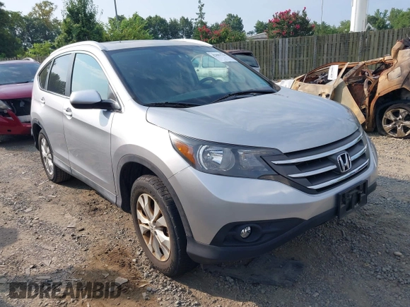 2013 Honda CR-V EX-L with VIN 2HKRM4H74DH628155, listed as a IAAI auction lot 42881796 with 208,334 mi miles and . Bid and sale history available at DreamBid. Image 1.