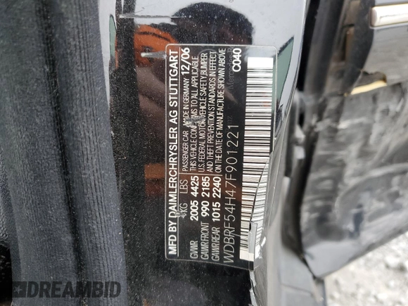 2007 Mercedes-Benz C 280 Luxury z VIN WDBRF54H47F901221, wystawiony jako Copart lot #47632645 z przebiegiem 188 906 mil mil oraz Szkoda całkowita • Salvage title. Historia ofert i sprzedaży dostępna na DreamBid. Obrazek 15.