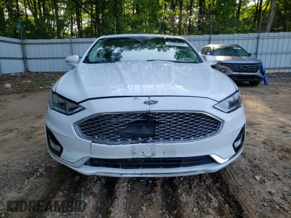 2020 Ford Fusion Titanium with VIN 3FA6P0D96LR152910, listed as a Copart auction lot 55389355 with 105,690 mi miles and Salvage title. Bid and sale history available at DreamBid. Image 5.