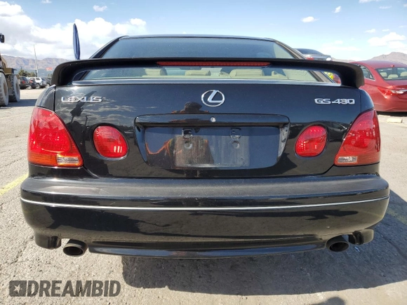 2005 Lexus GS 430 with VIN JT8BL69S550016272, listed as a Copart auction lot 51989095 with 180,587 mi miles and Salvage Title. Bid and sale history available at DreamBid. Image 6.