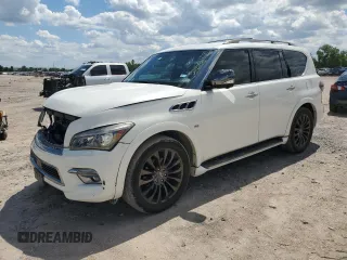 2016 Infiniti QX80 Limited with VIN JN8AZ2NE1G9121043, listed as a Copart auction lot 56562085 with 135,450 mi miles and Salvage title. Bid and sale history available at DreamBid. Image 1.
