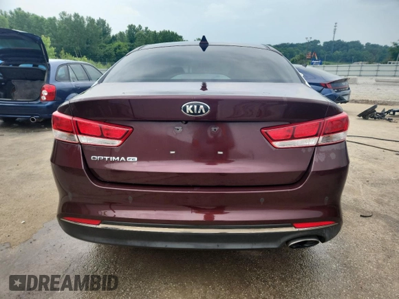 2016 Kia Optima LX with VIN 5XXGT4L31GG024108, listed as a Copart auction lot 60695765 with 92,417 mi miles and Salvage title. Bid and sale history available at DreamBid. Image 6.