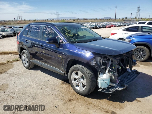 2019 Toyota RAV4 XLE with VIN JTMW1RFV1KD512263, listed as a Copart auction lot 50361875 with 49,028 mi miles and Salvage Title. Bid and sale history available at carsss.com. Image 4.