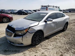 2013 Buick LaCrosse Leather with VIN 1G4GC5ER6DF312784, listed as a Copart auction lot 46216775 with 130,730 mi miles and Salvage Title. Bid and sale history available at DreamBid. Image 1.