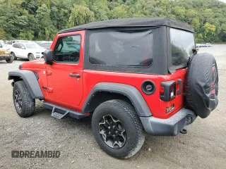 2021 Jeep Wrangler Sport S with VIN 1C4GJXAN8MW721801, listed as a Copart auction lot 72722484 with 36,686 mi miles and Salvage title. Bid and sale history available at DreamBid. Image 2.