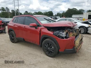 2023 Toyota Corolla Cross LE with VIN 7MUBAAAG3PV045244, listed as a Copart auction lot 56403745 with 66,541 mi miles and Salvage title. Bid and sale history available at DreamBid. Image 4.