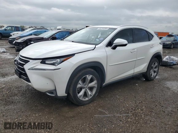 2017 Lexus NX with VIN JTJYARBZ4H2055032, listed as a Copart auction lot 50753265 with 80,993 mi miles and Salvage Title. Bid and sale history available at carsss.com. Image 1.