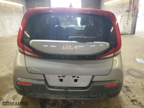 2022 Kia Soul LX with VIN KNDJ23AU9N7837961, listed as a Copart auction lot 43107585 with 34,027 mi miles and Non Repairable. Bid and sale history available at carsss.com. Image 6.