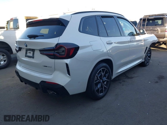 2024 BMW X3 sDrive30i with VIN WBX47DP03RN282020, listed as a IAAI auction lot 41122924 with 573 mi miles and . Bid and sale history available at DreamBid. Image 4.